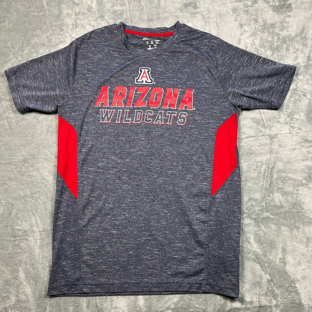 Champion Elite T-Shirt Men Medium Blue Arizona Wildcats Performance Short Sleeve